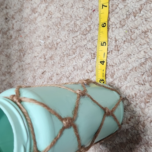 Handmade Sea Foam Knotted Glass Decor Set of 3 - Picture 6 of 7